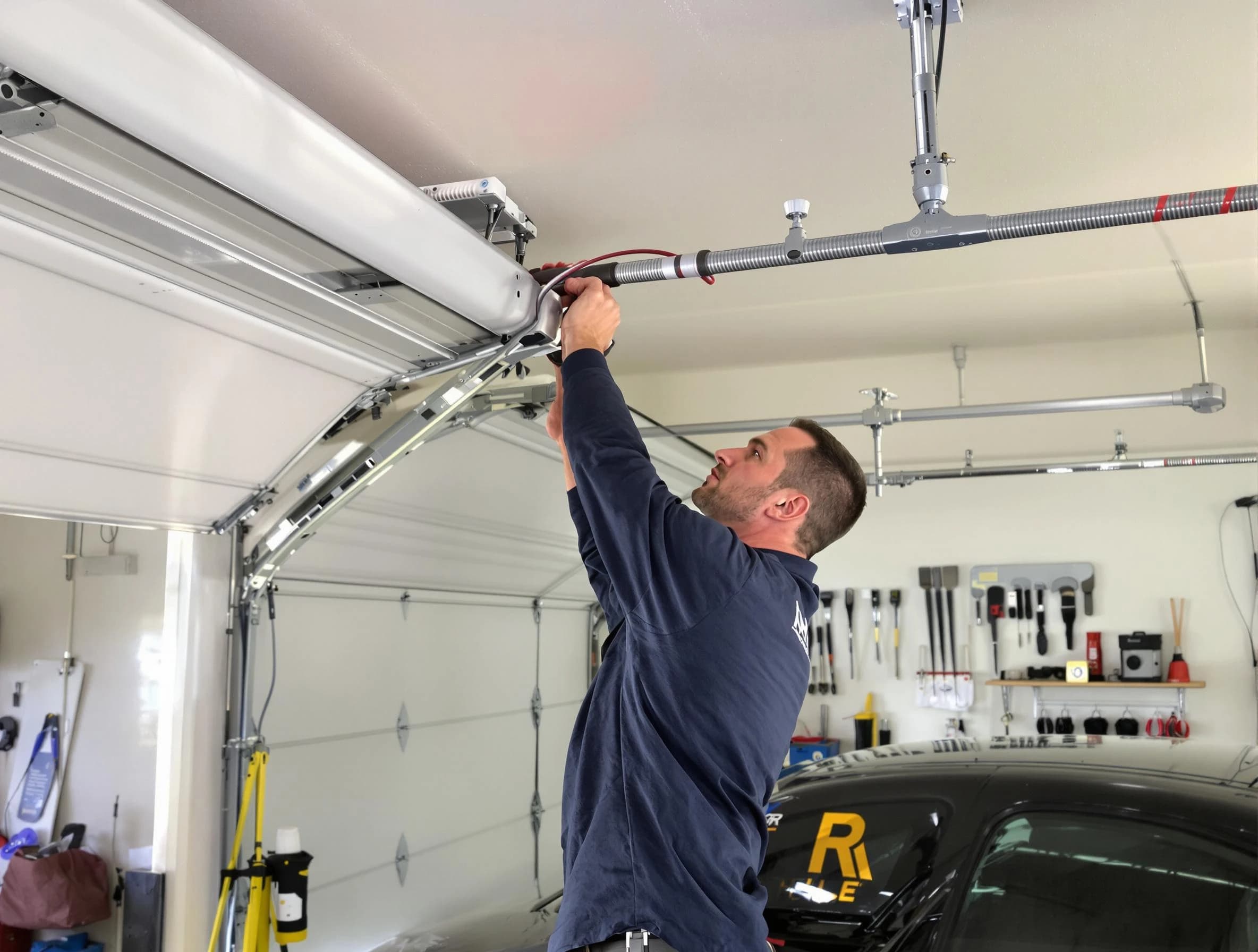 Orlando Garage Door Repair technician performing garage door cable repair in Orlando