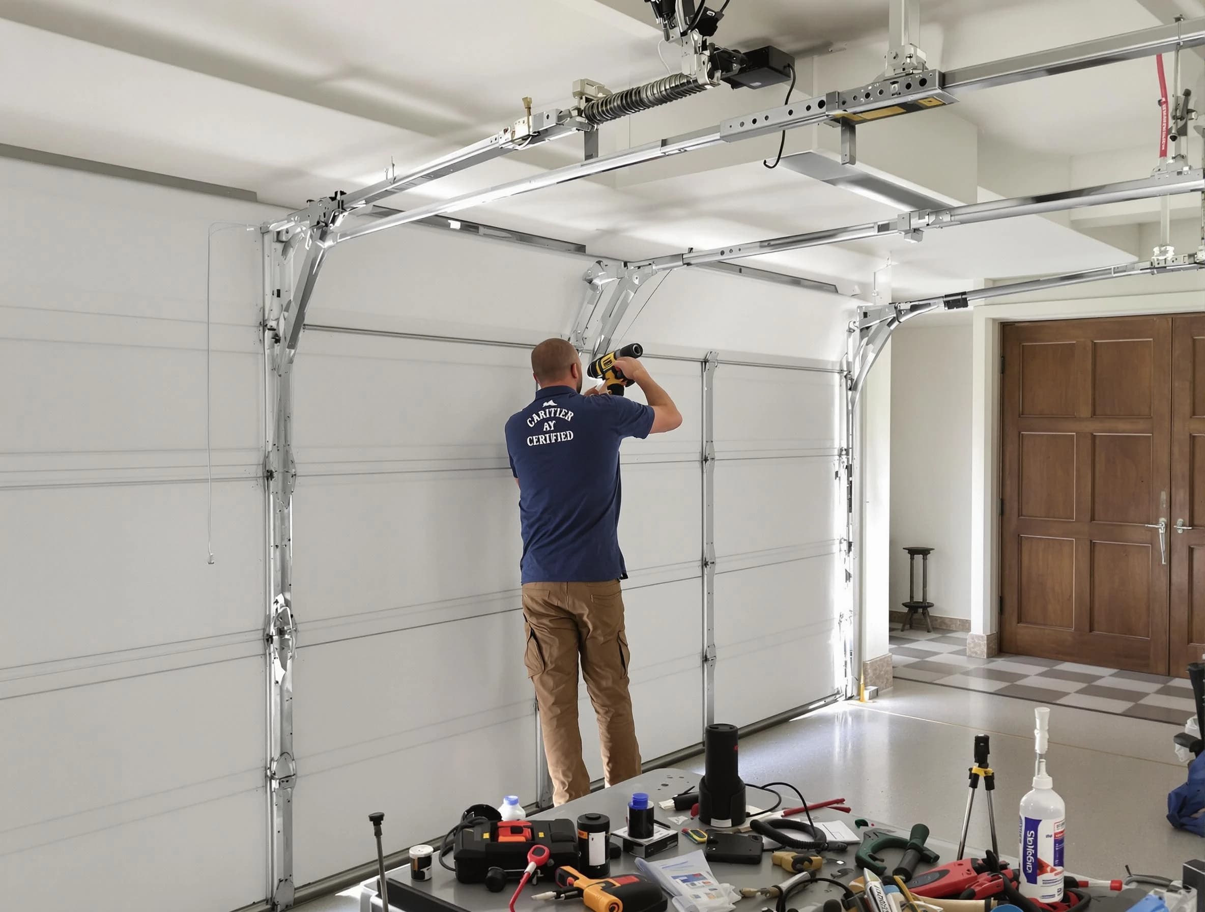 Orlando Garage Door Repair certified technician performing precision garage door repair in Orlando
