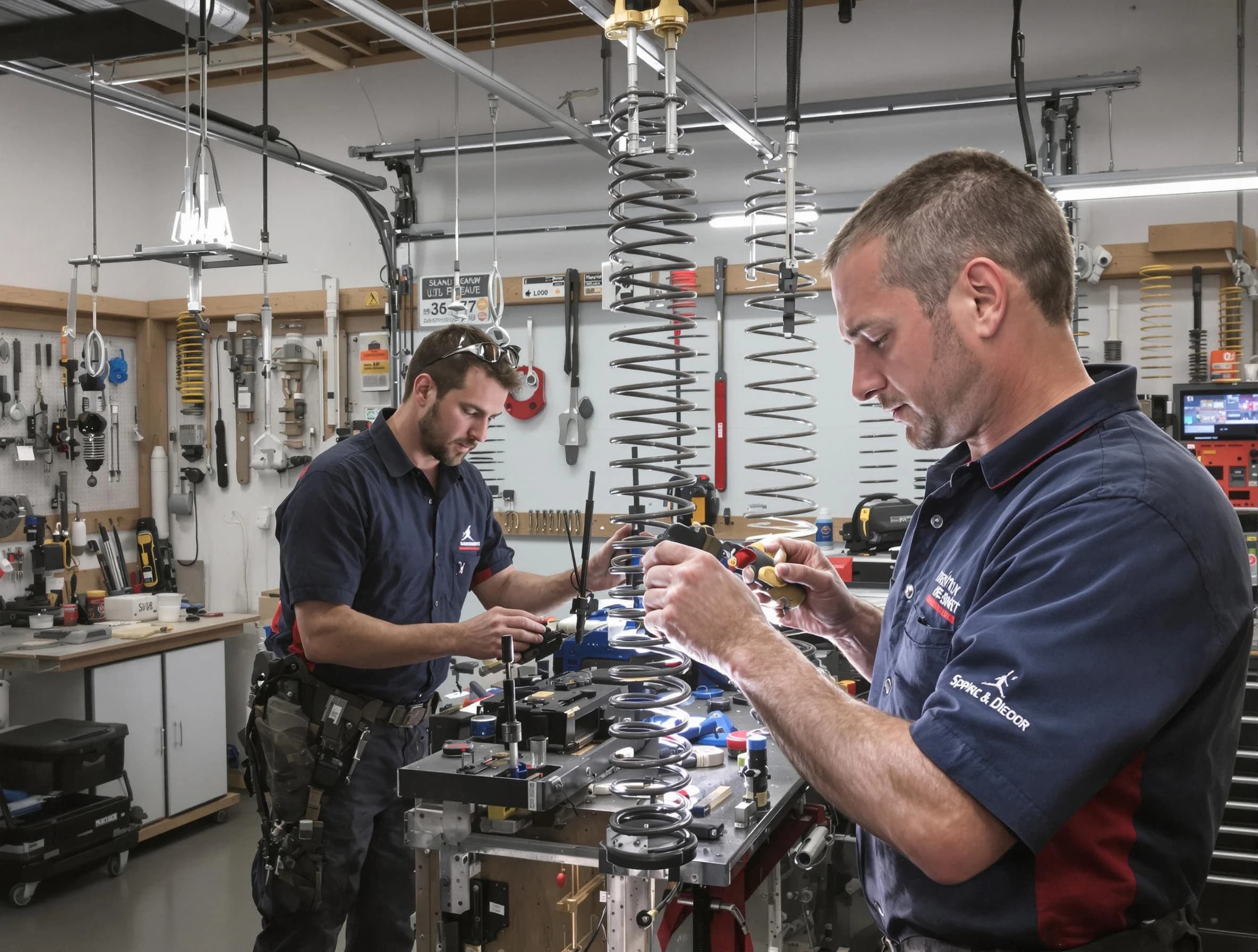 Garage door spring repair service by Orlando Garage Door Repair in Orlando
