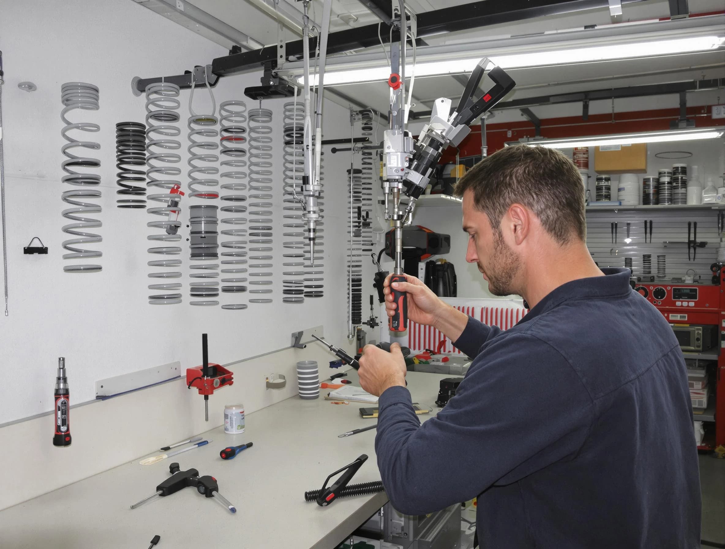Orlando Garage Door Repair safety certified technician performing precision spring replacement in Orlando