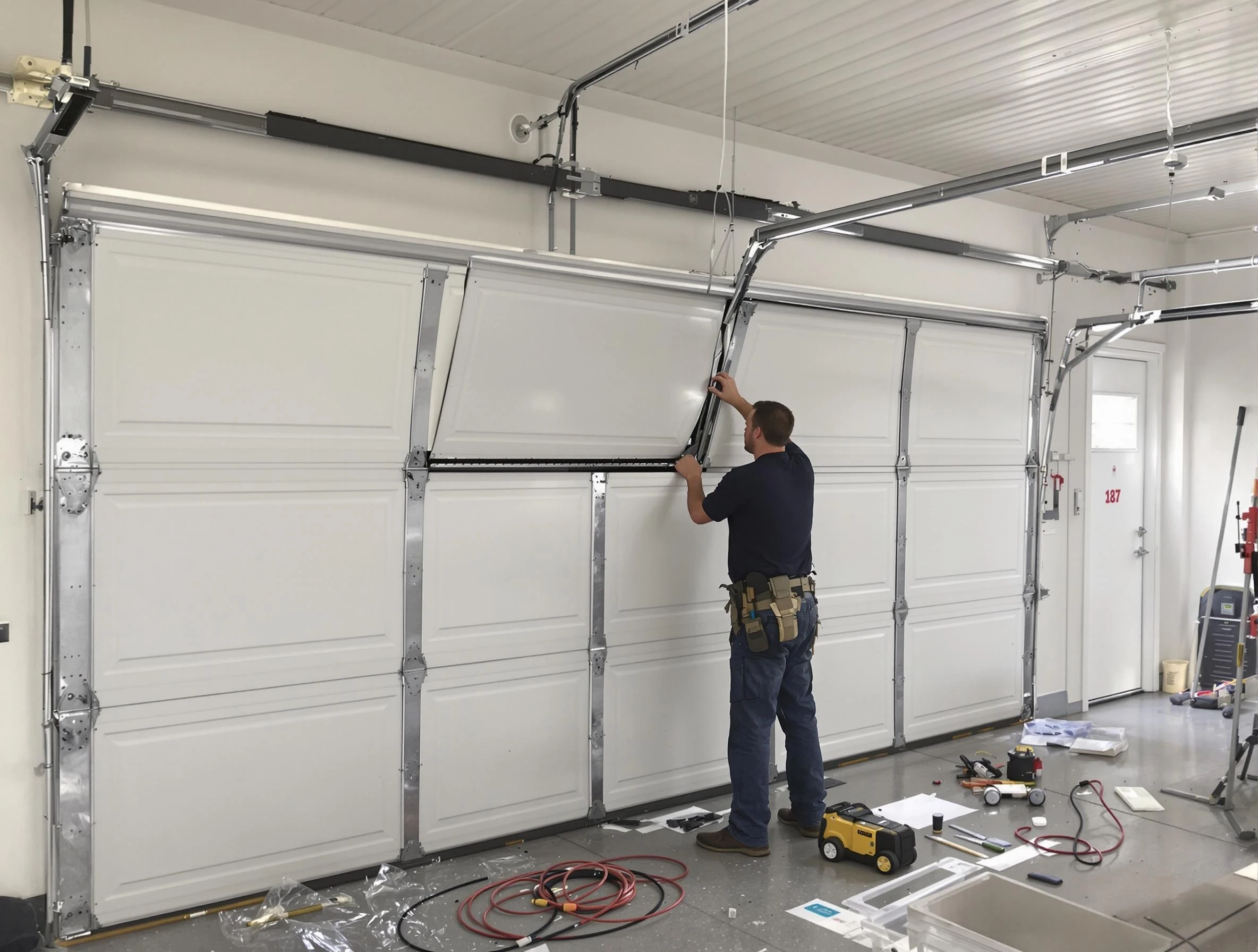Garage Door Section Replacement in Orlando