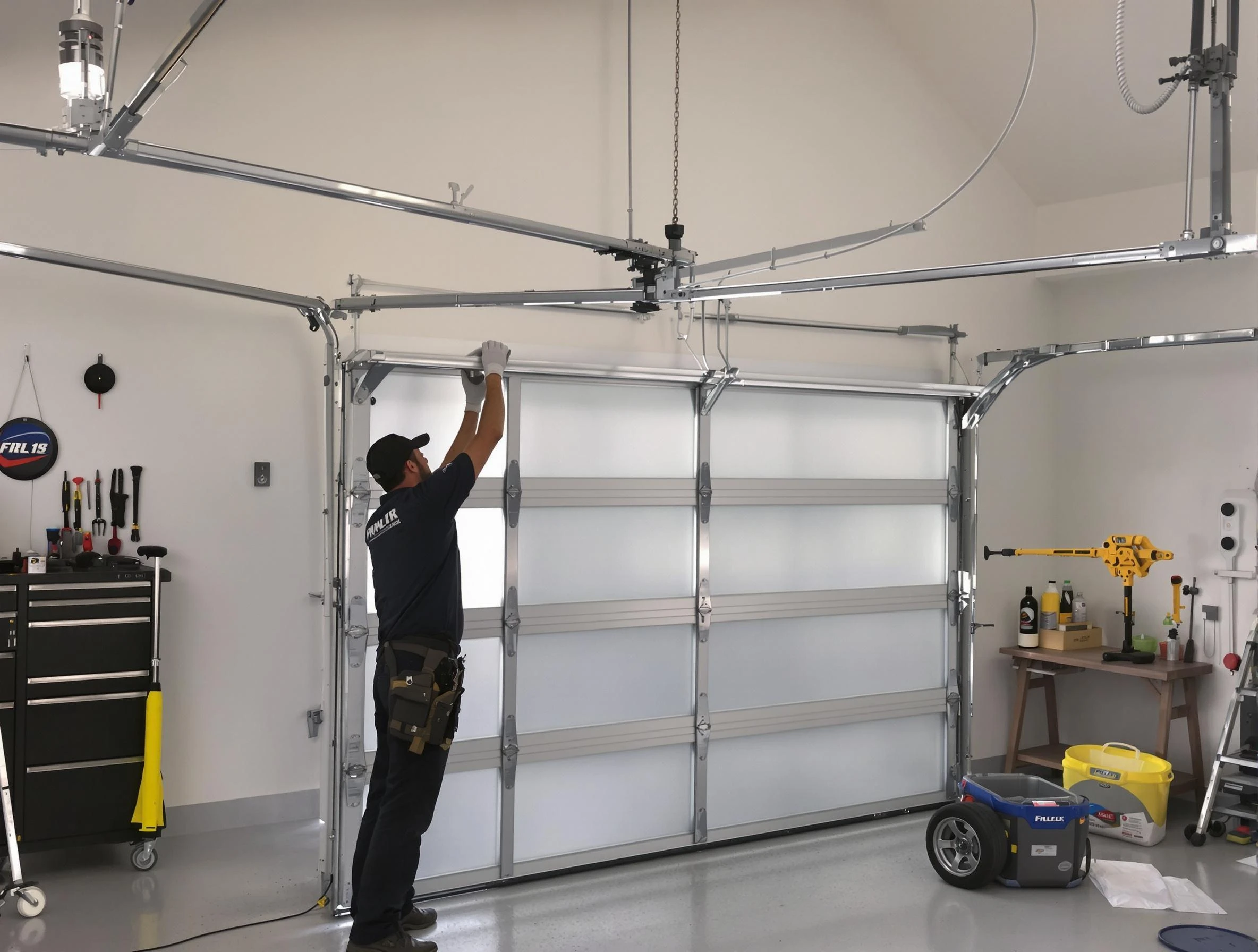Orlando Garage Door Repair certified team performing precision garage door installation in Orlando