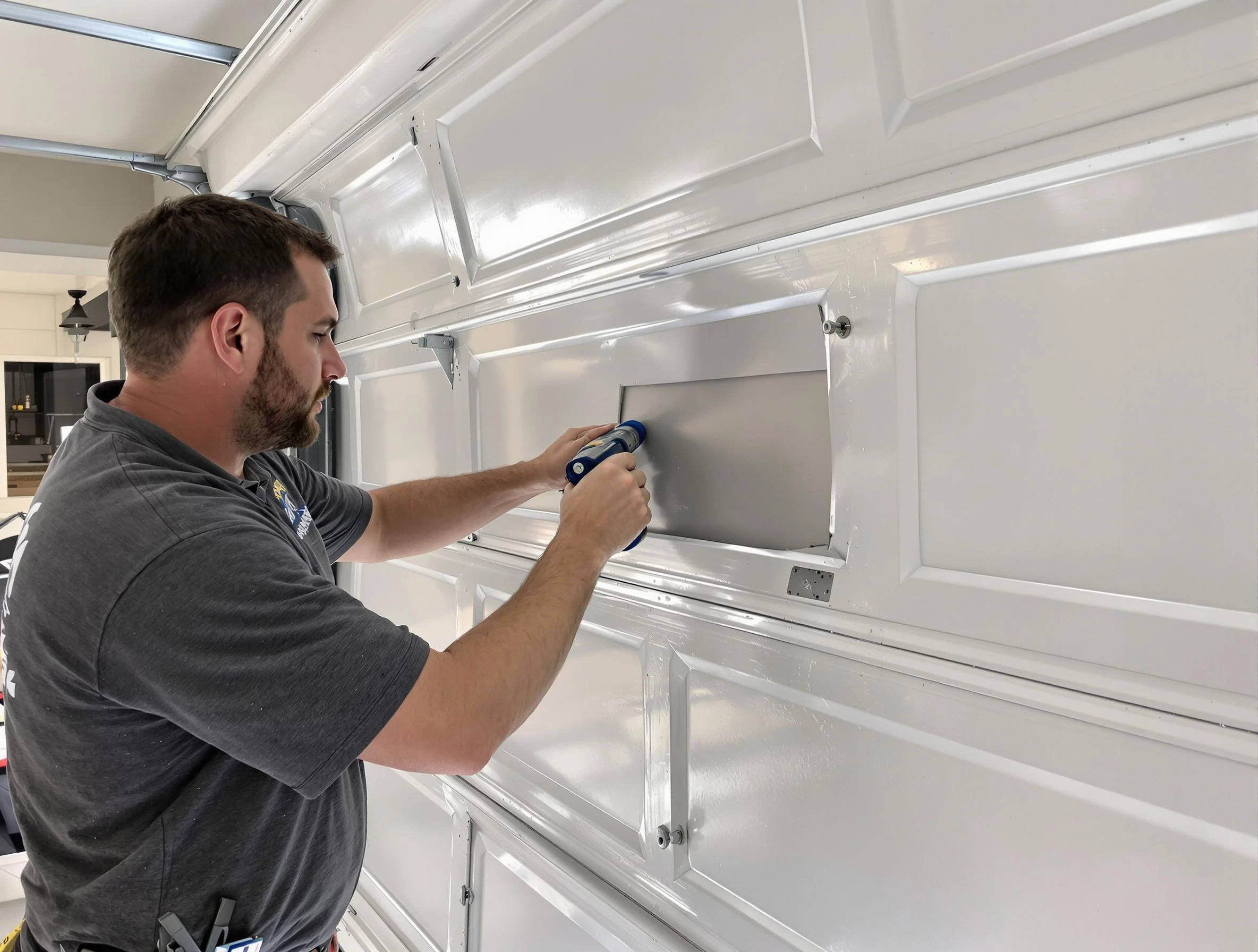 Garage door panel repair by Orlando Garage Door Repair in Orlando