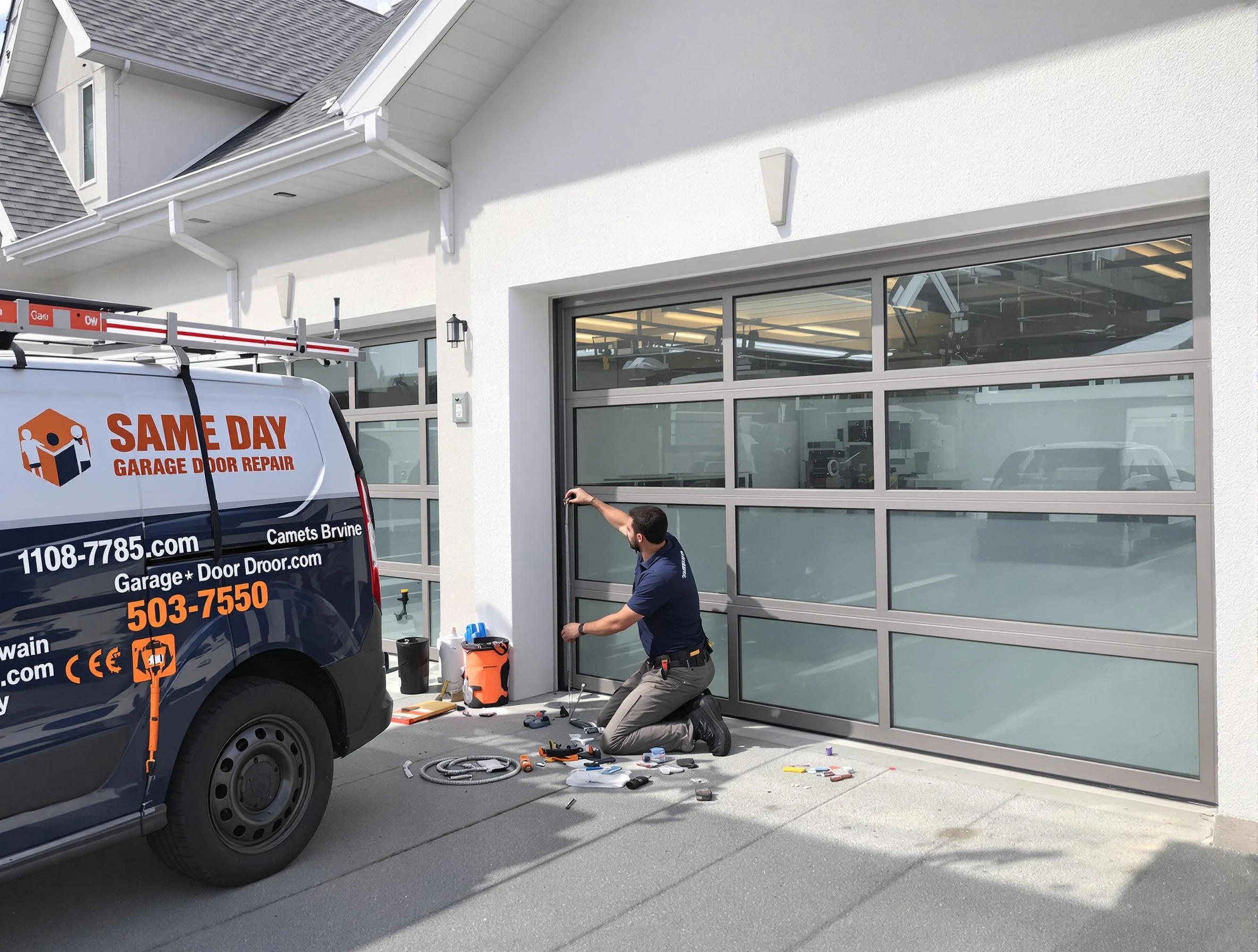 Same-day garage door repair service by Orlando Garage Door Repair in Orlando